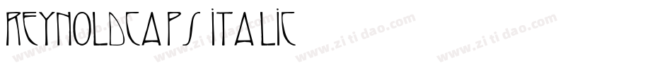 ReynoldCaps Italic字体转换